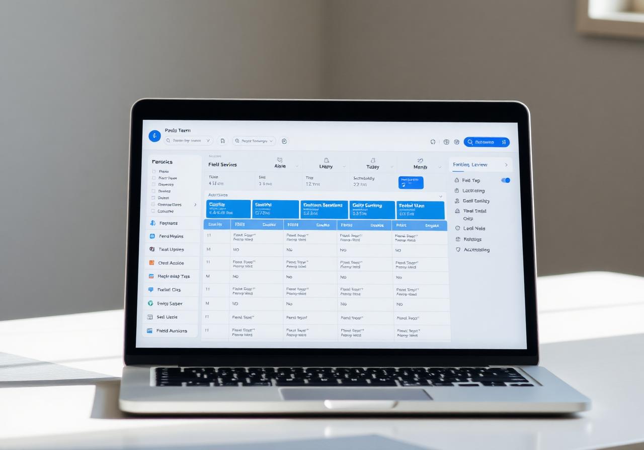 Avyqor schedule and dispatch board on a laptop